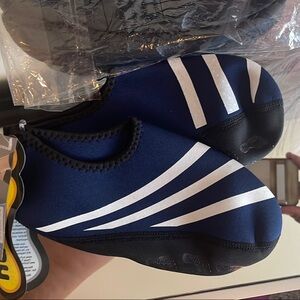 NuFace Blue and White Water Shoes